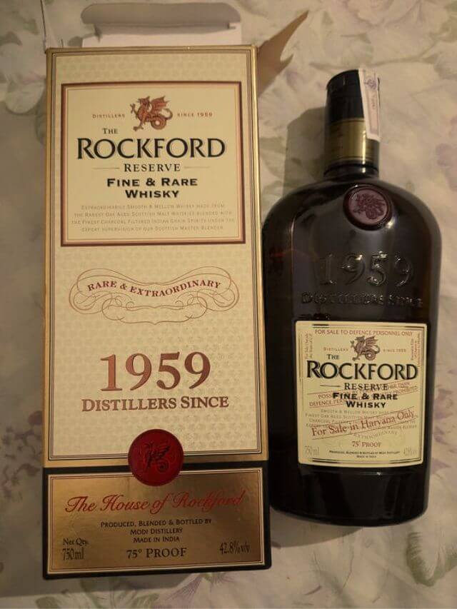 [Latest Prices] Rockford Whisky 1959 Price in India